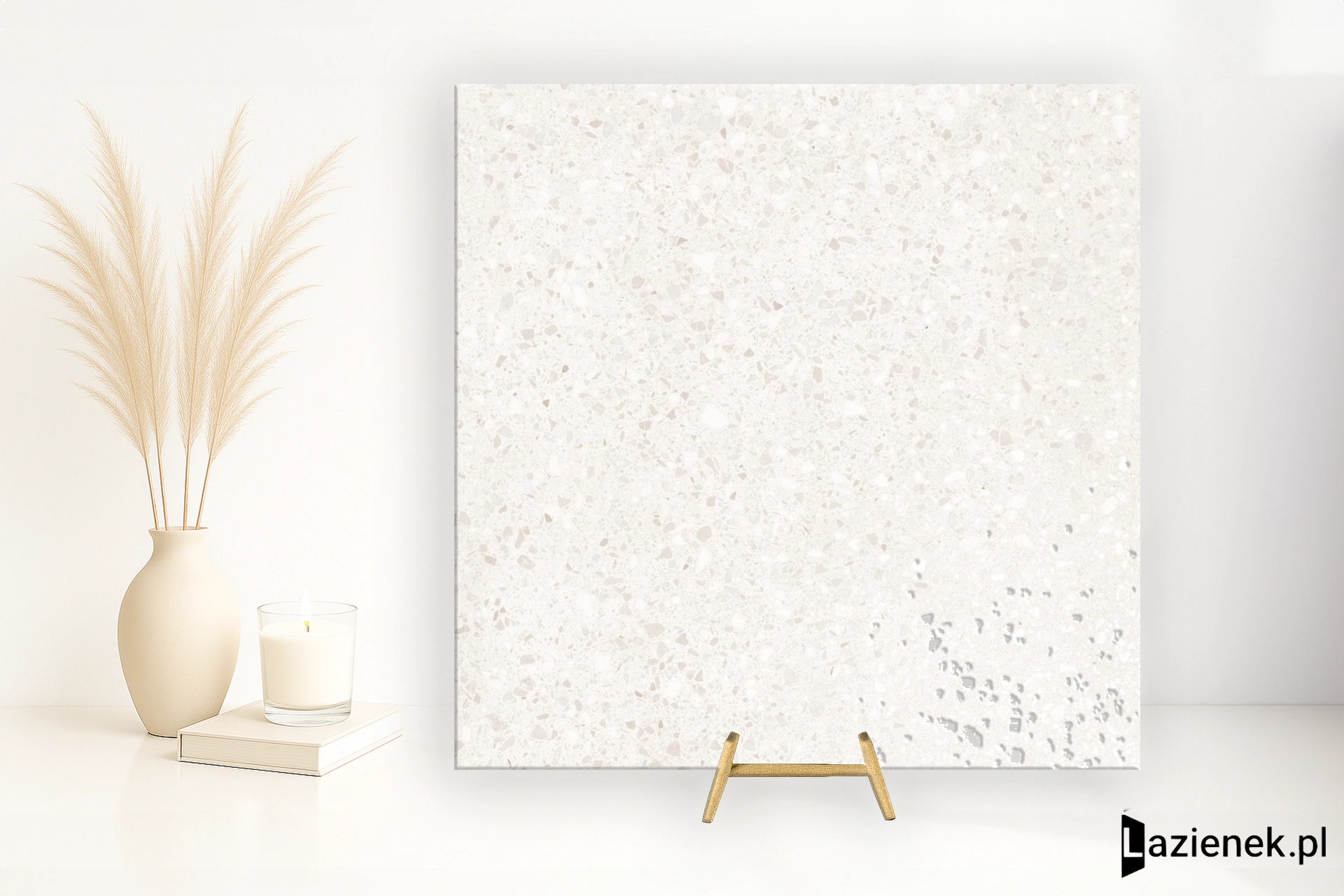 Casalgrande Padana Terrazzo White błyszcząca 60x60 cm gr. 9 mm - płytka rektyfikowana/11950041